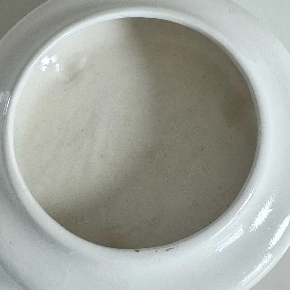 Vintage Elegant‎ White Ceramic Lidded Trinket Dish